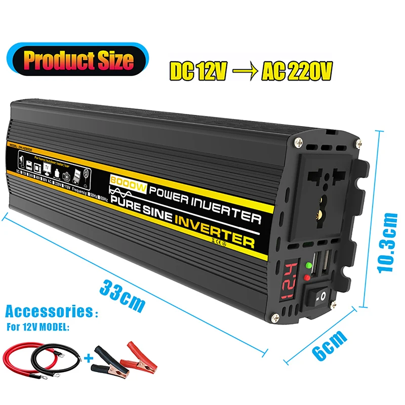 8000/6000/4000/3000W 순수 사인파 전력 - Ac Outdoor Power 리뷰 및 가격