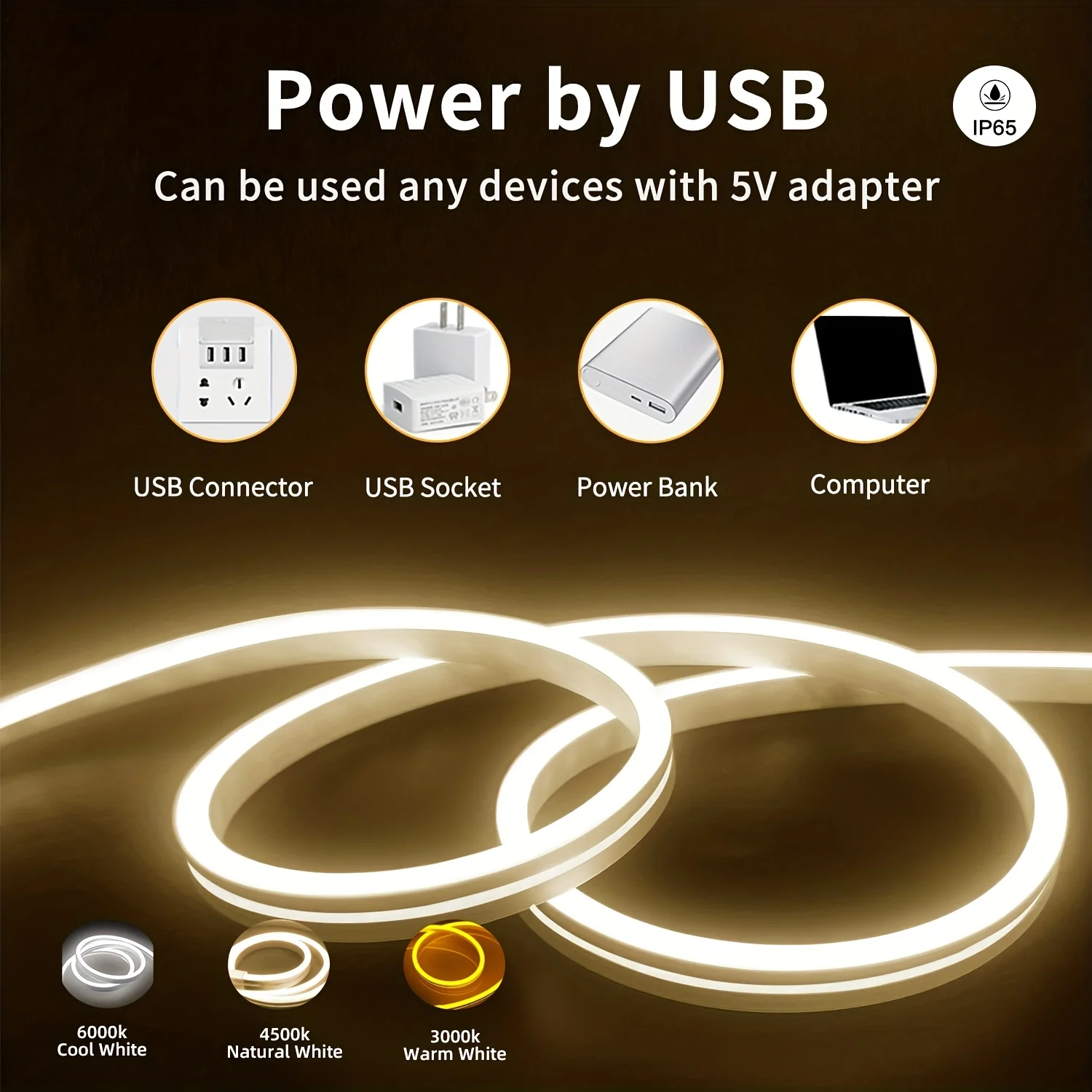 모션 센서 네온 LED 라이트 스트립 USB 디 밍이  - Outdoor Power Strip Weatherproof 리뷰 및 가격